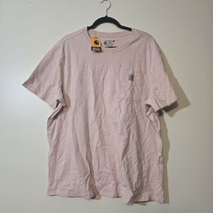 Carhartt Men's Light Pink Short Sleeve Tee